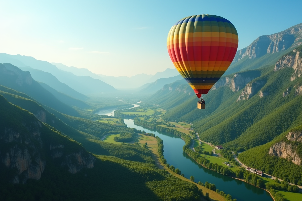 montgolfière paysage